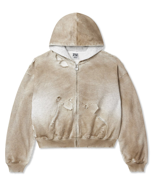 MUD BLANK ZIP UP HOODIE