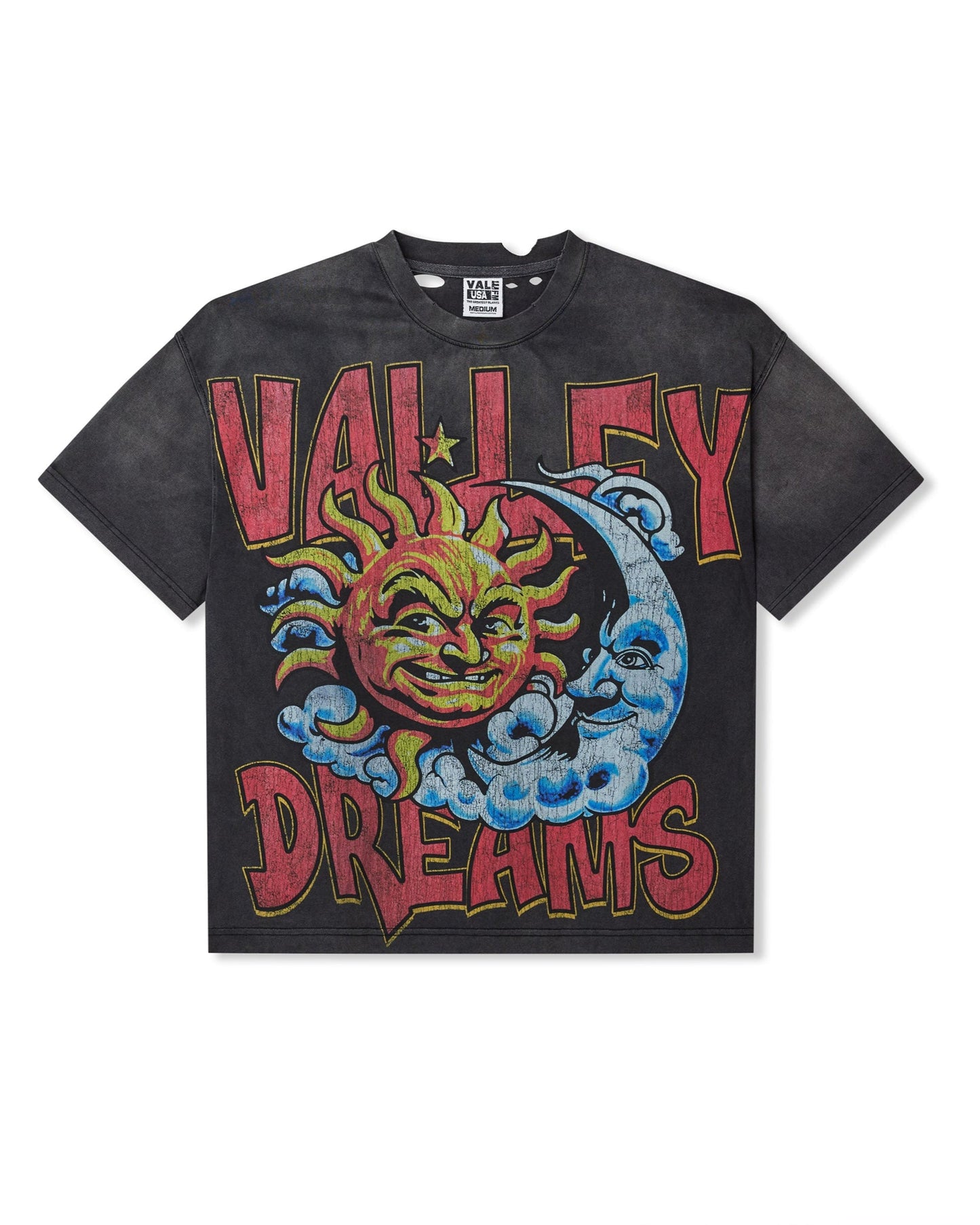 THRASHED BLACK SUN TEE