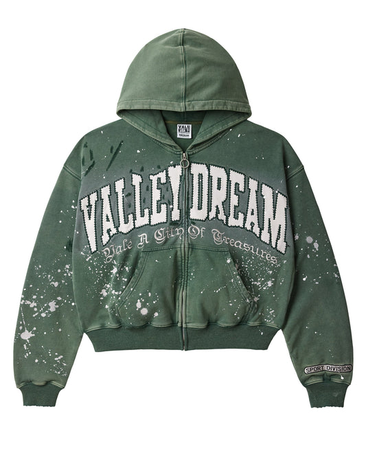 PINE PAINT ZIP UP HOODIE