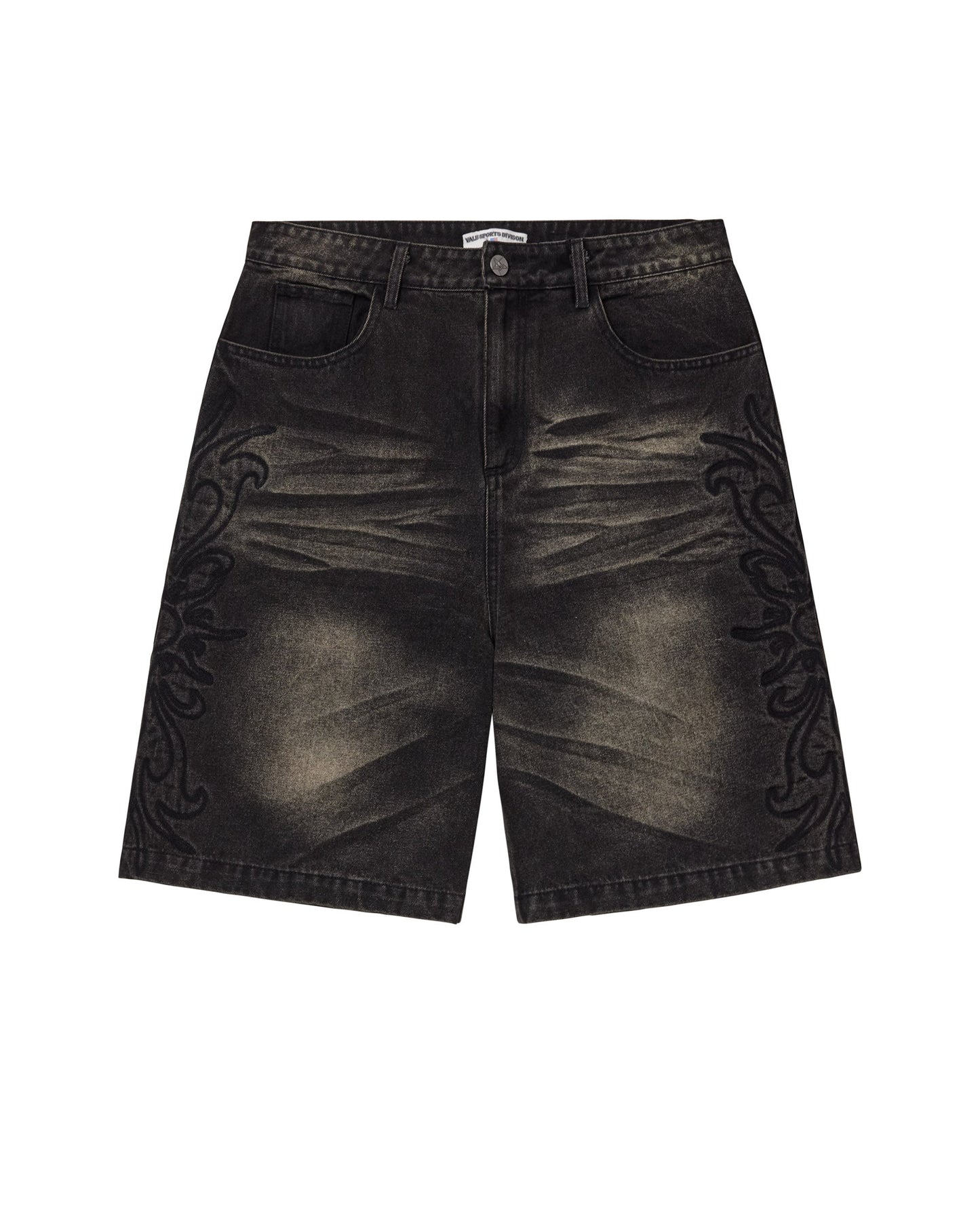 BLACK FLARE JORTS