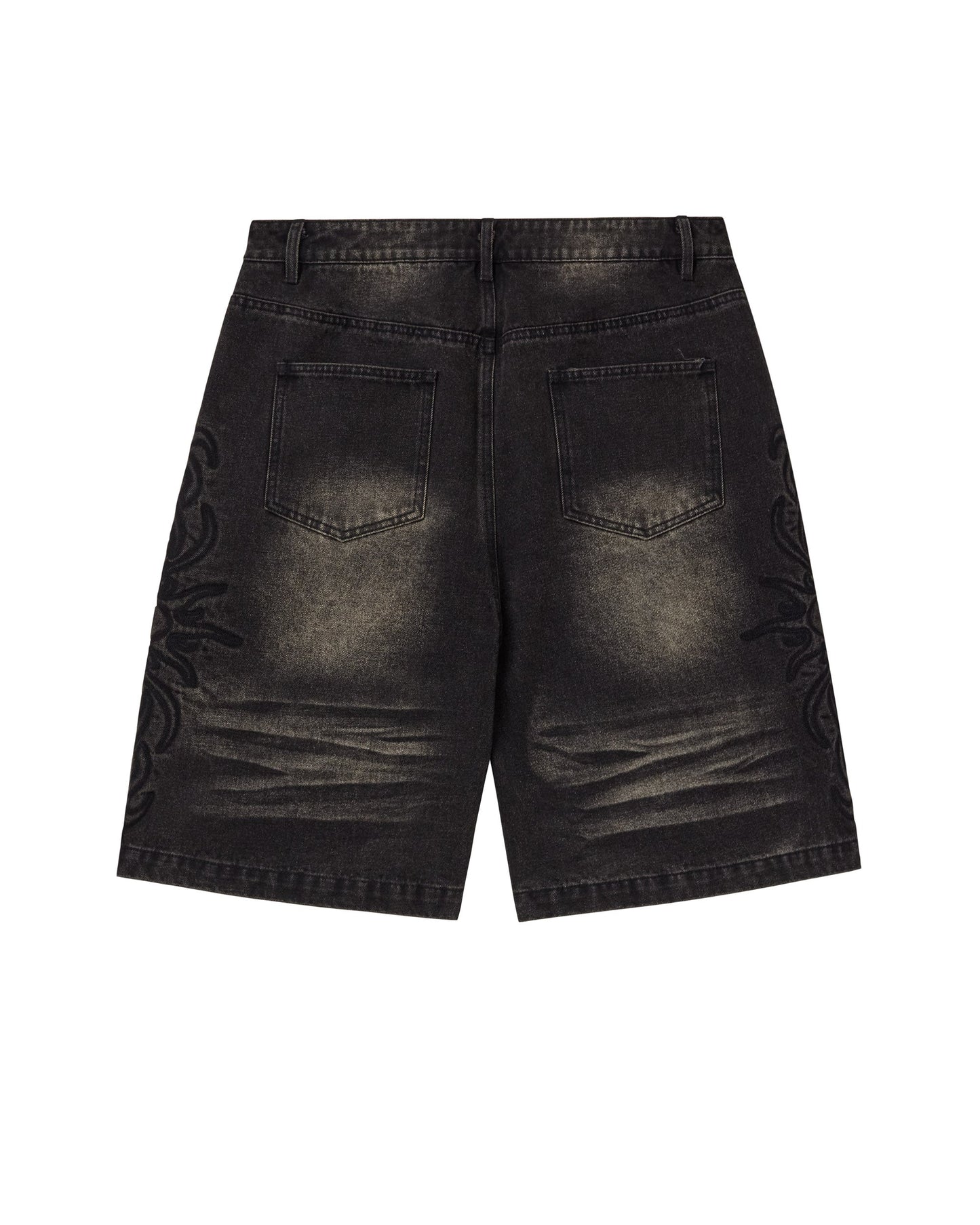 BLACK FLARE JORTS
