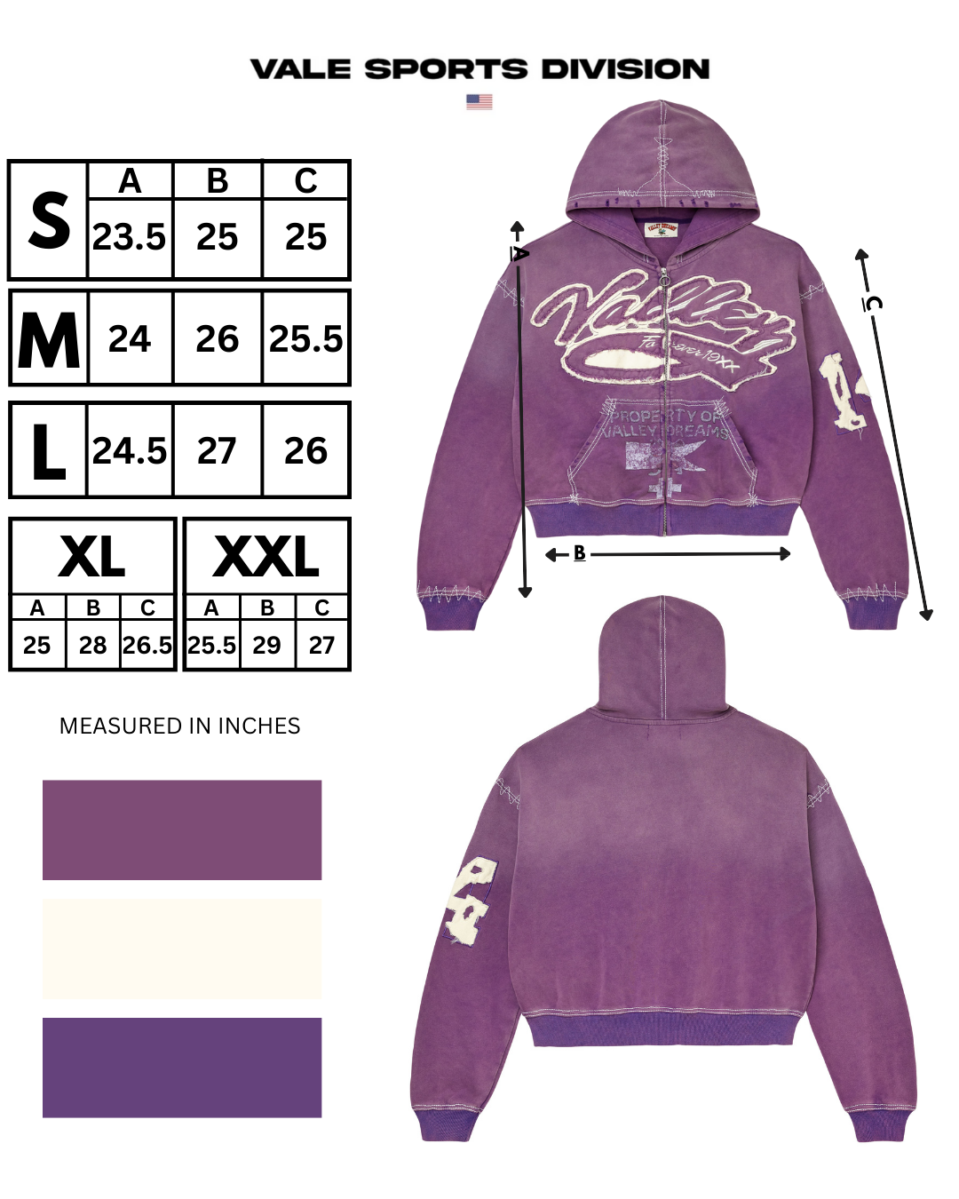 RELIGION ZIP UP [PURPLE]