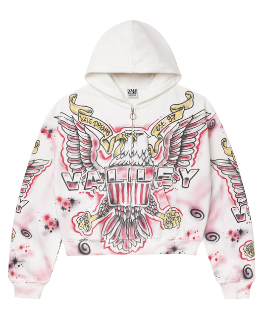 WHITE FLAG ZIP UP