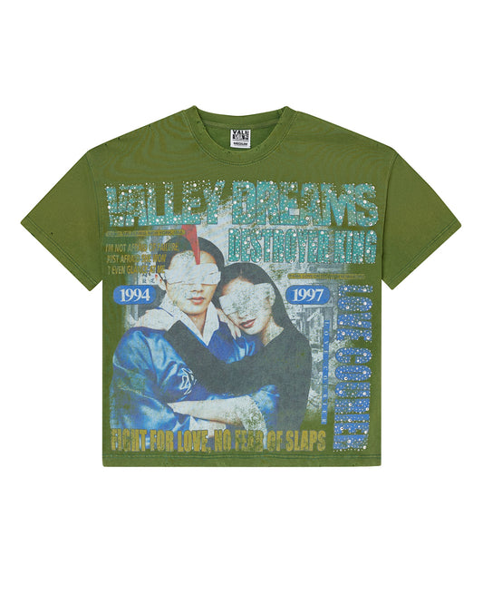 GREEN ROBOT BLING TEE