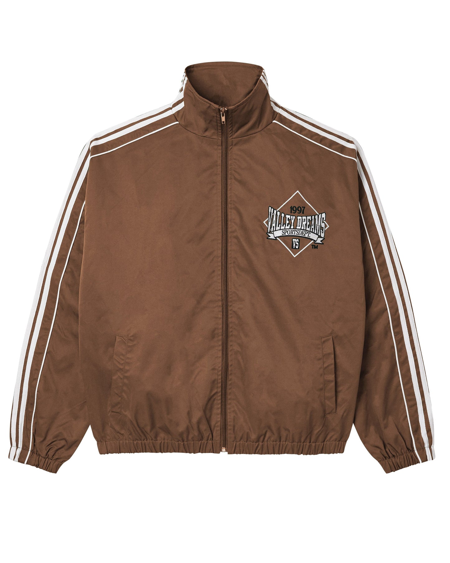 CHOCOLATE STRIPE TRACK JACKET