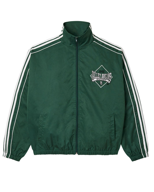 GREEN STRIPE TRACK JACKET