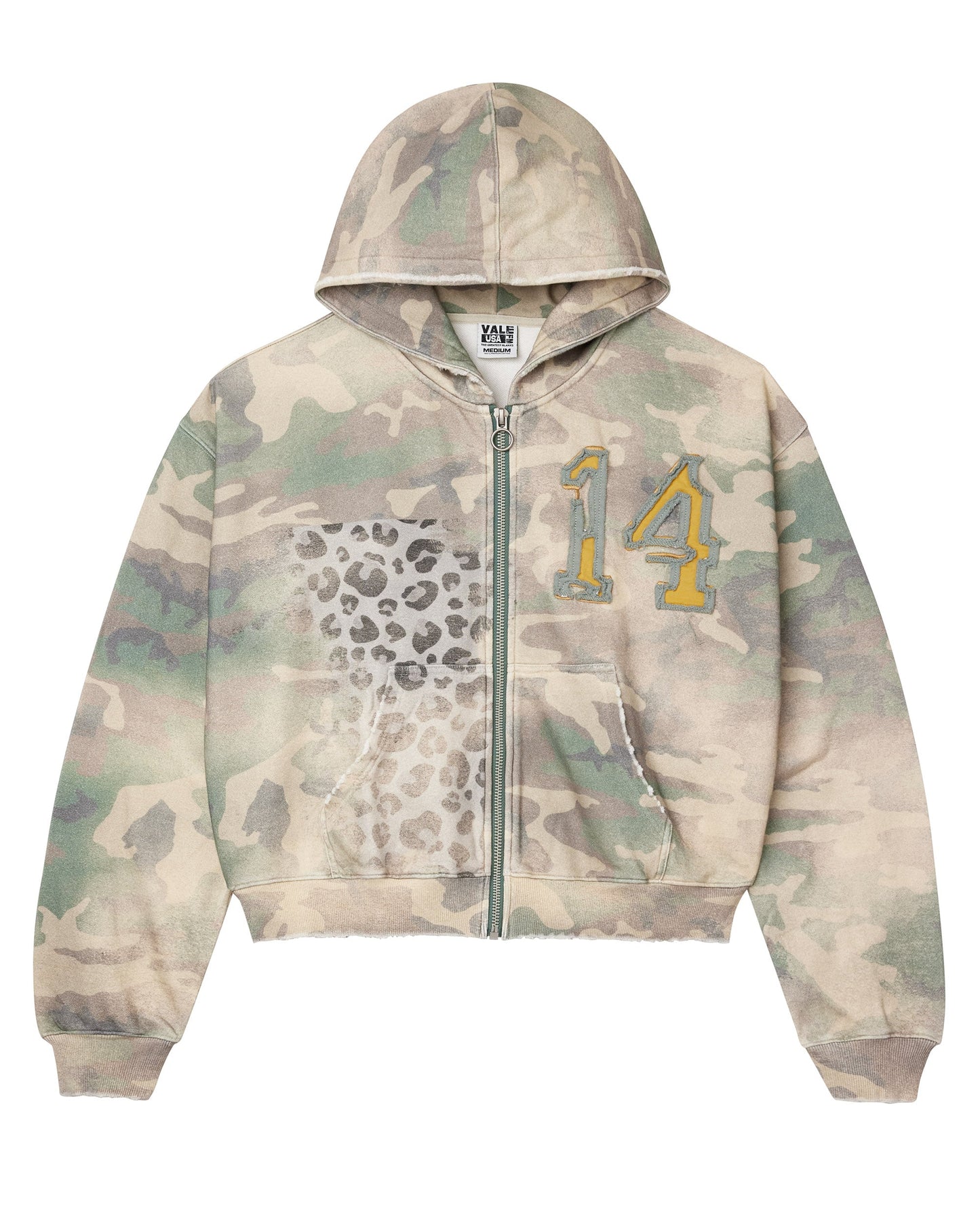 CHEETAH CAMO ZIP UP