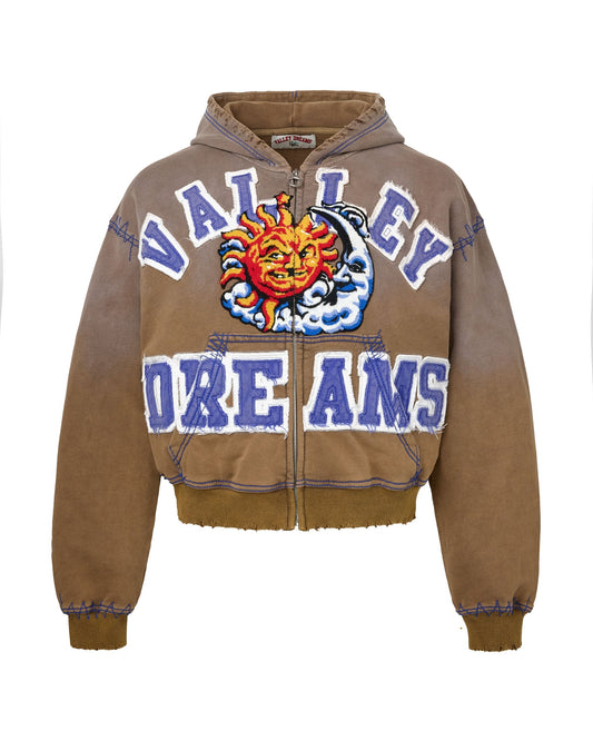 SUNNY ZIP UP [BROWN]
