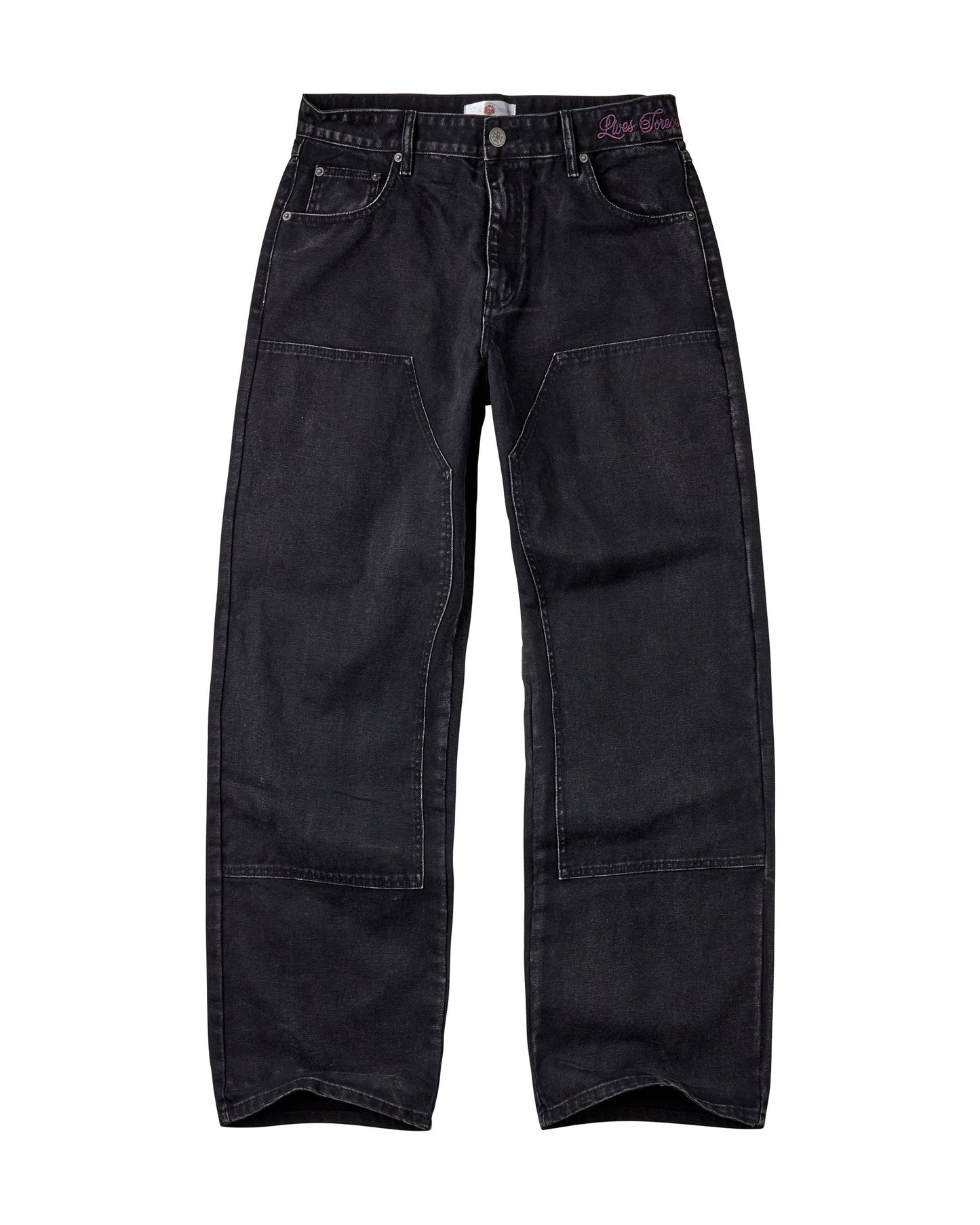 BLACK CHORE PANTS