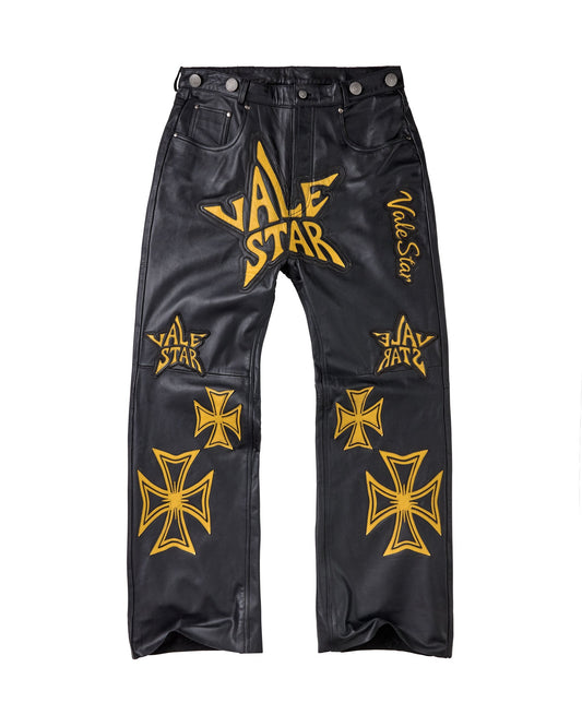 ALLSTAR LEATHER PANTS [CANARY]