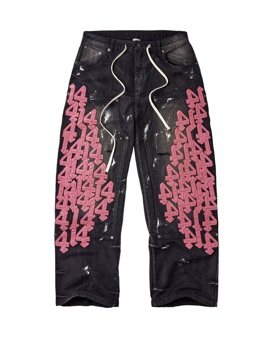 BLACK CAT DENIM [PINK 14s]