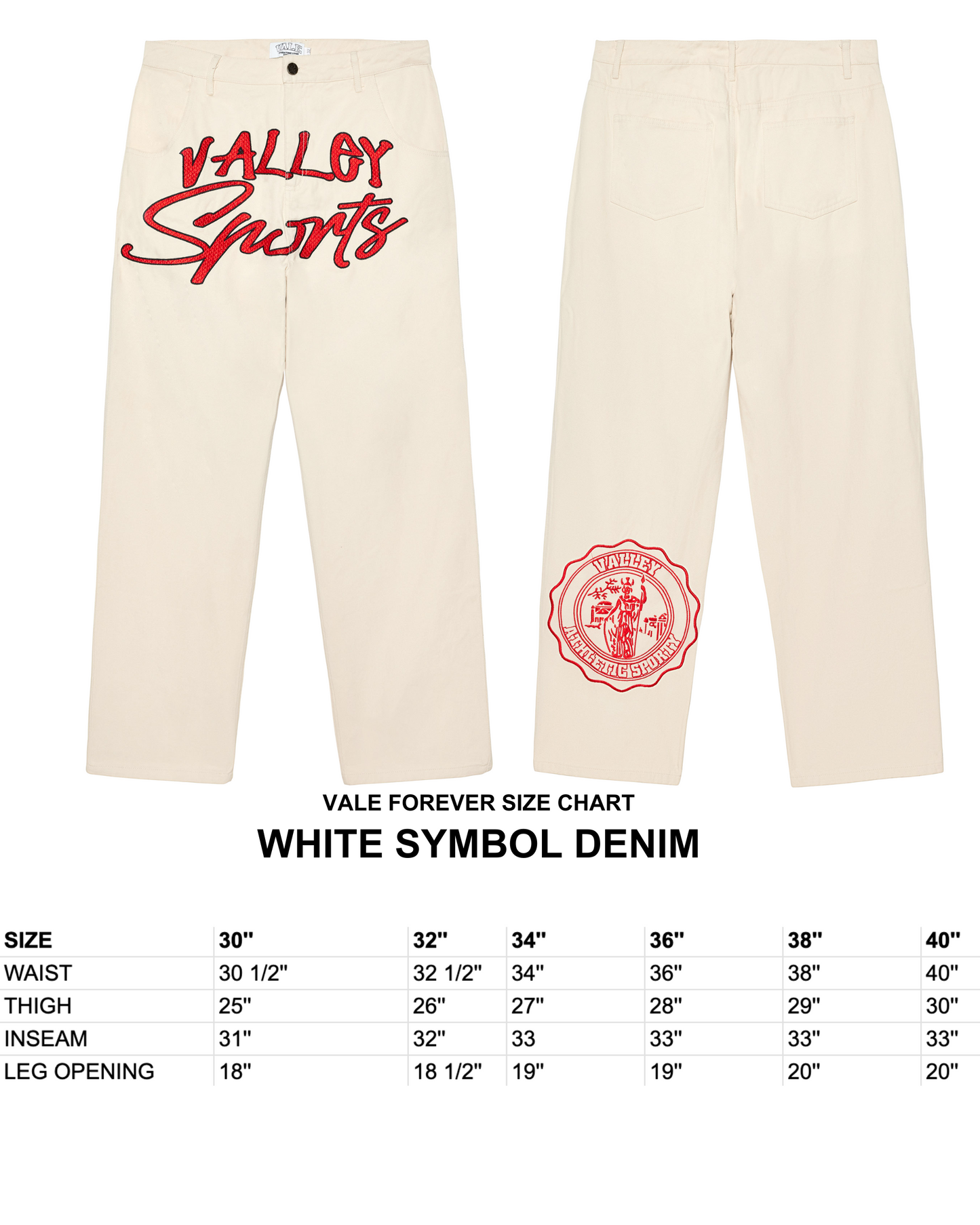 WHITE SYMBOL DENIM