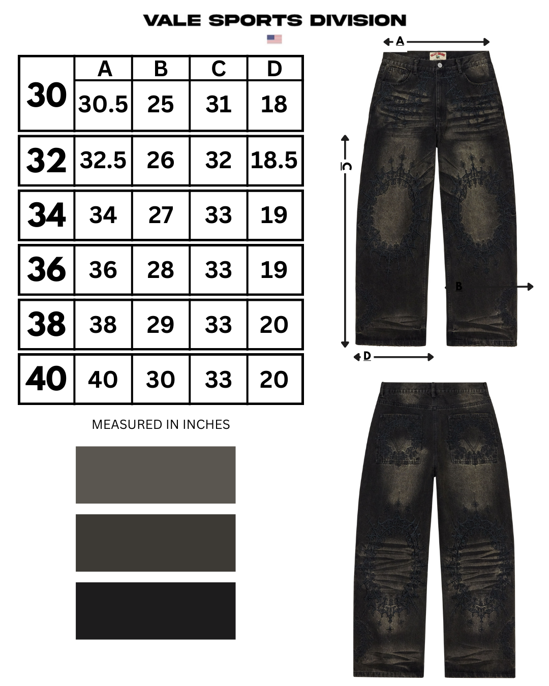 BIG STITCH DENIM [BLACK]