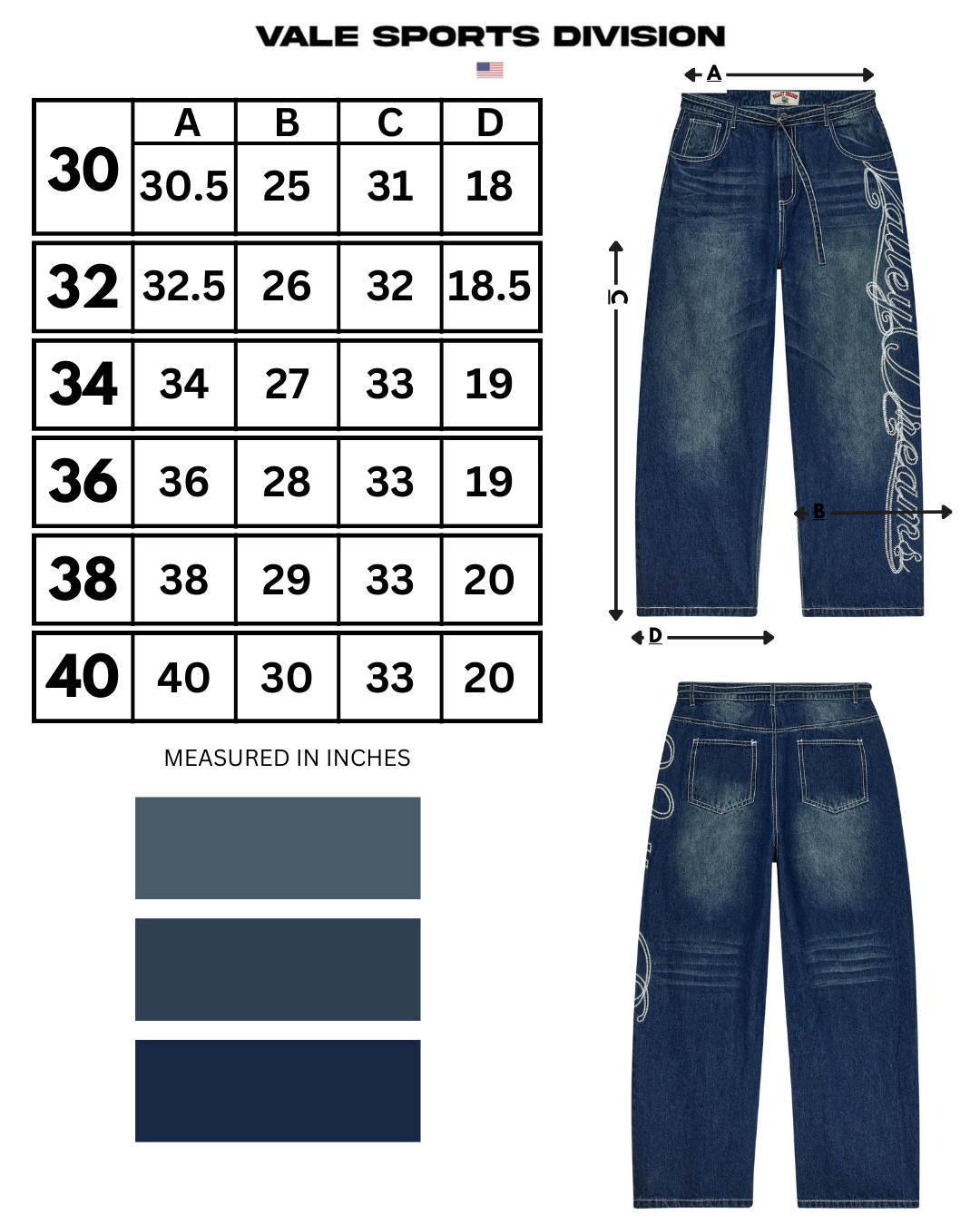 BIG STITCH DENIM [BLUE]