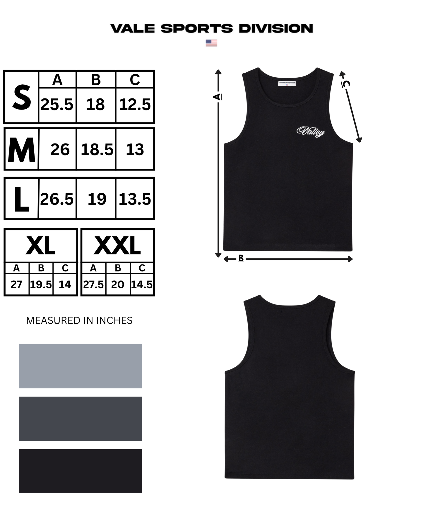BLACK SLUB TANK