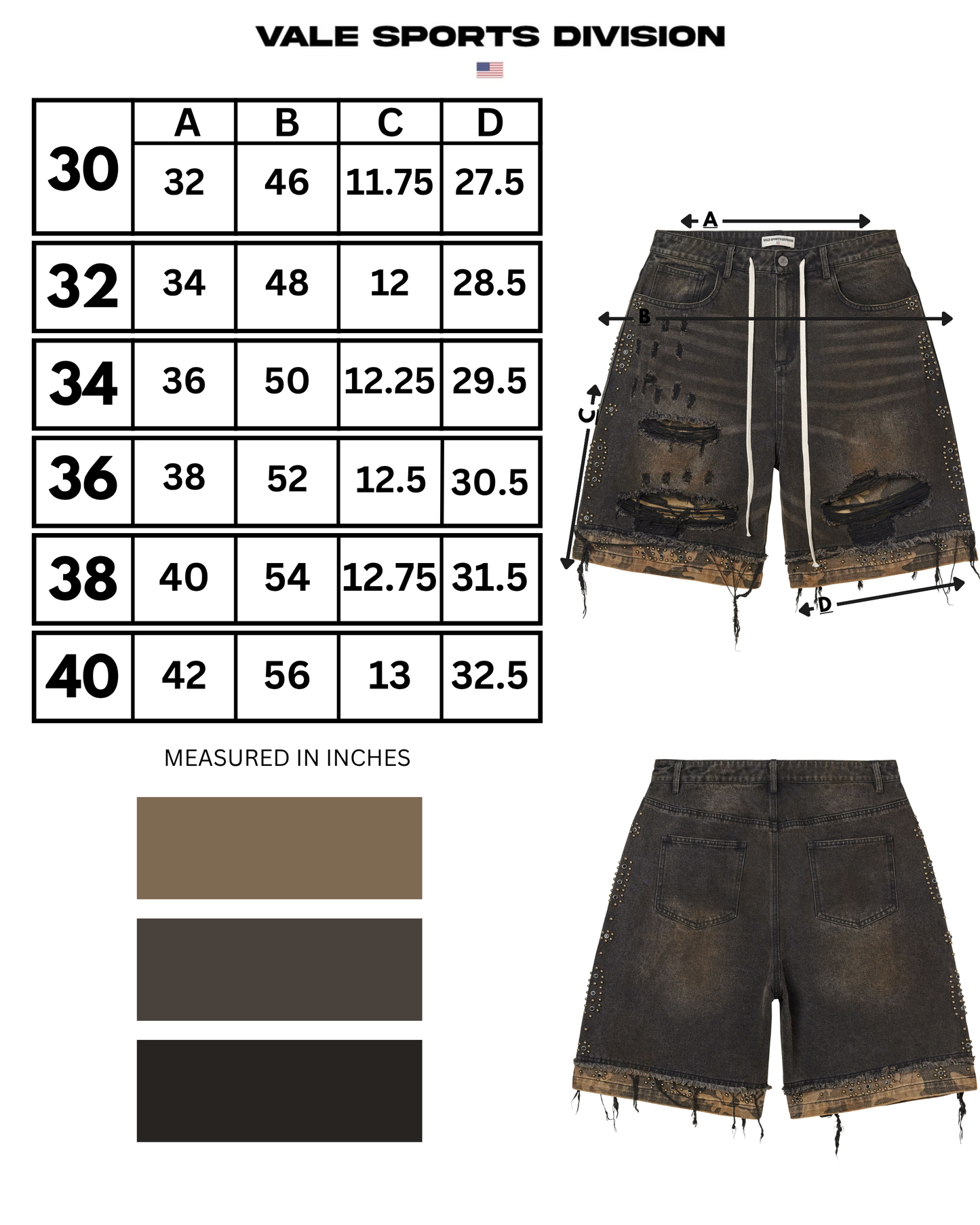 BLACK DOUBLE JORTS