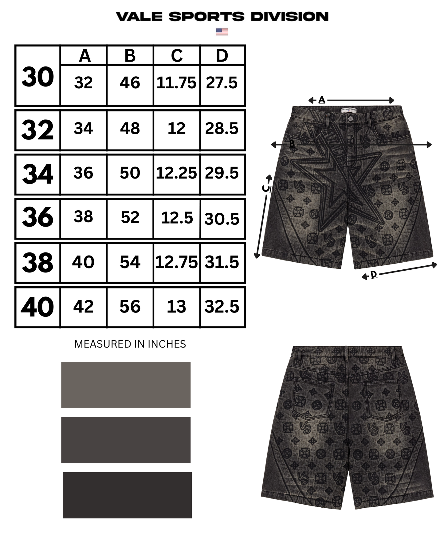 BLACK SPADE JORTS