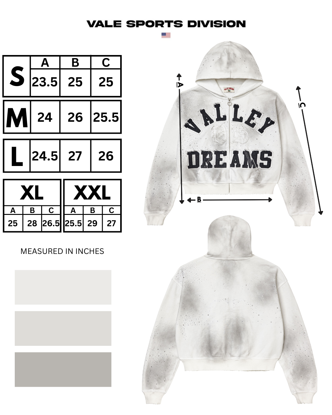 CLASSICO ZIP UP HOODIE [WHITE]