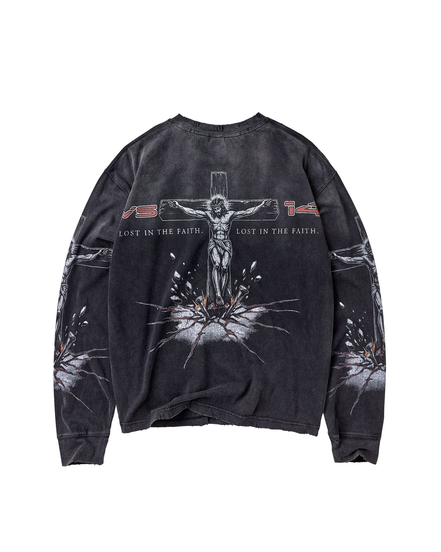 CONCRETE CROSS LS [BLACK]