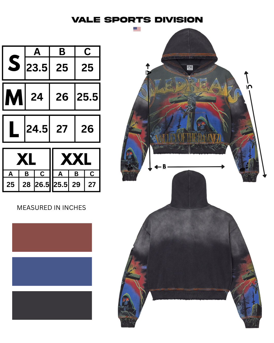 DAMNED BIG ZIP UP [BLACK]