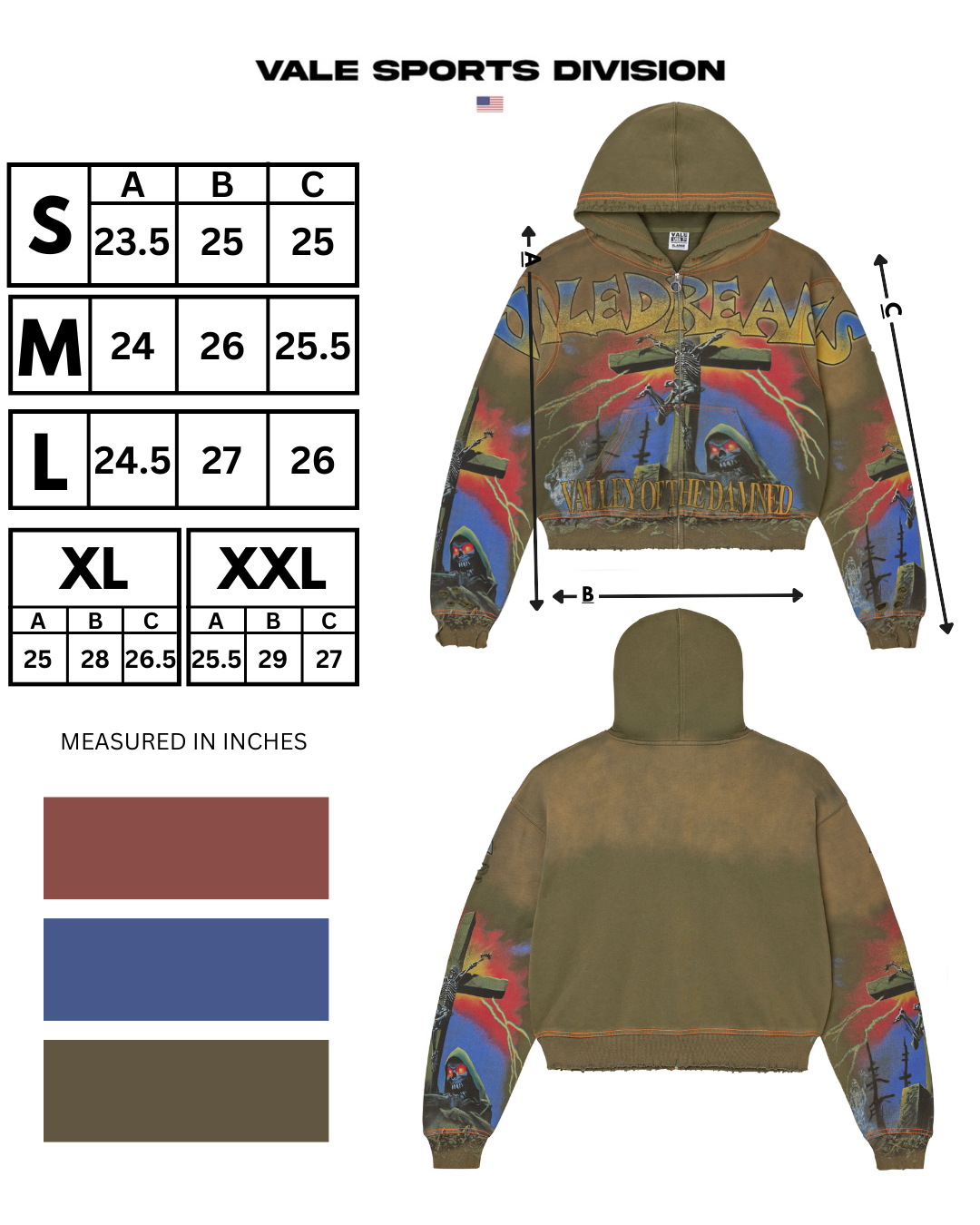 DAMNED BIG ZIP UP [OLIVE]