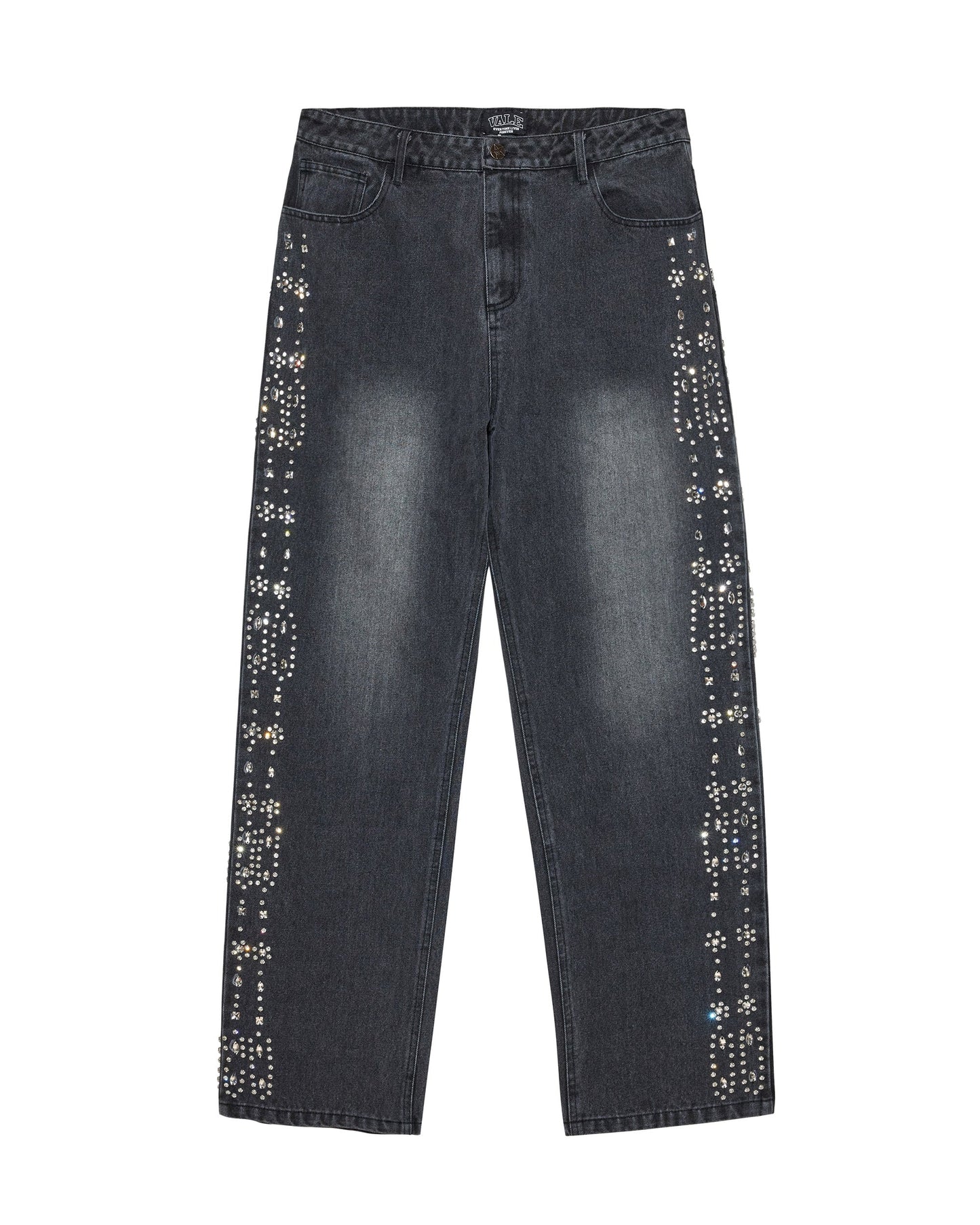 BLACK CRYSTAL DENIM