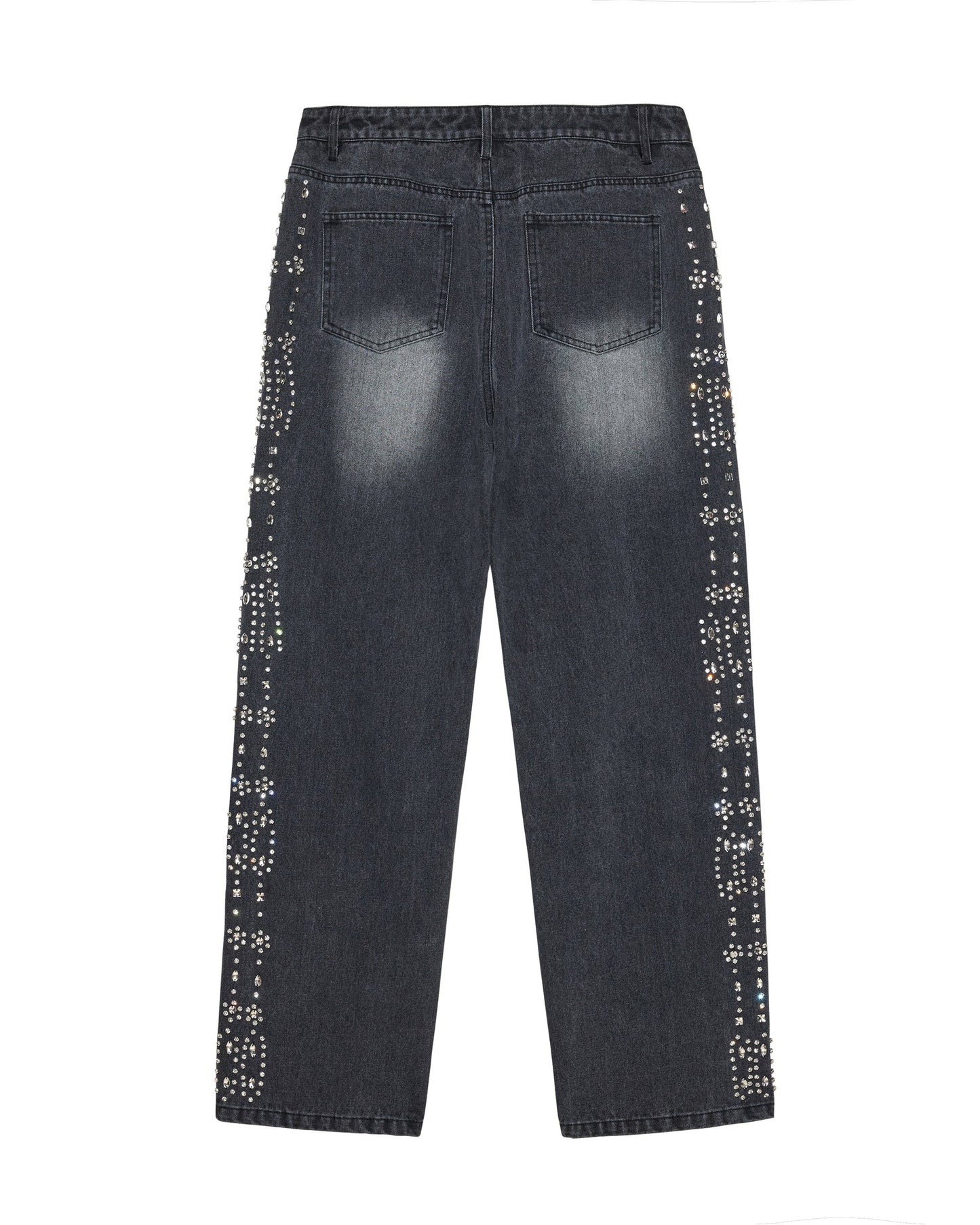 BLACK CRYSTAL DENIM
