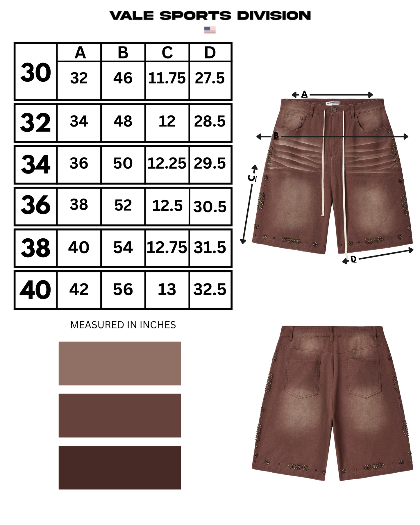 FORGED BROWN JORTS