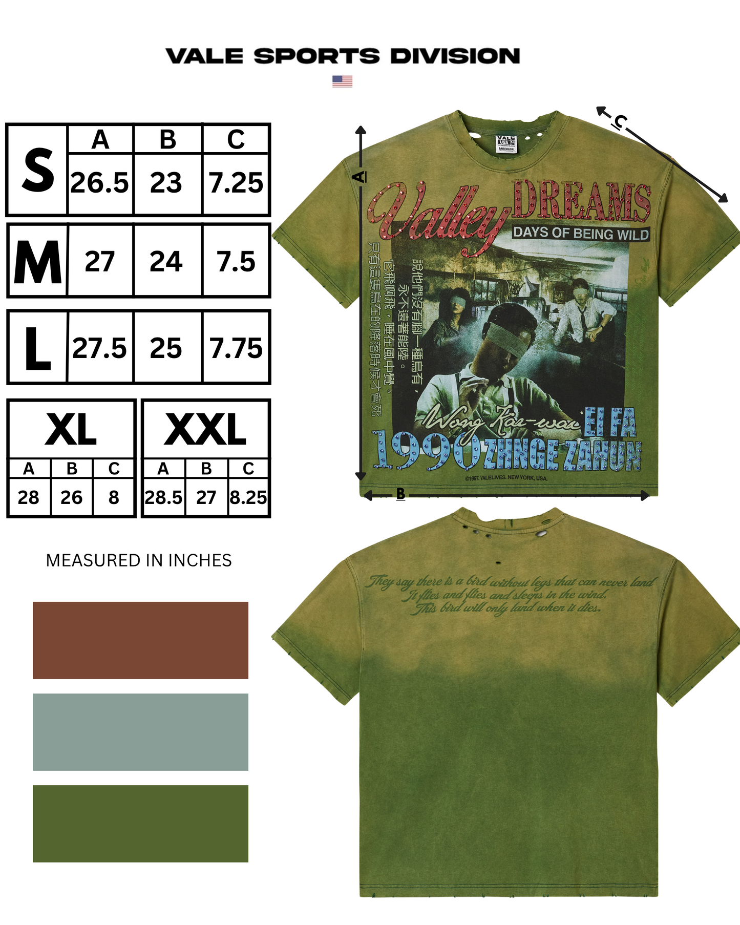 GREEN MONEY BLING TEE