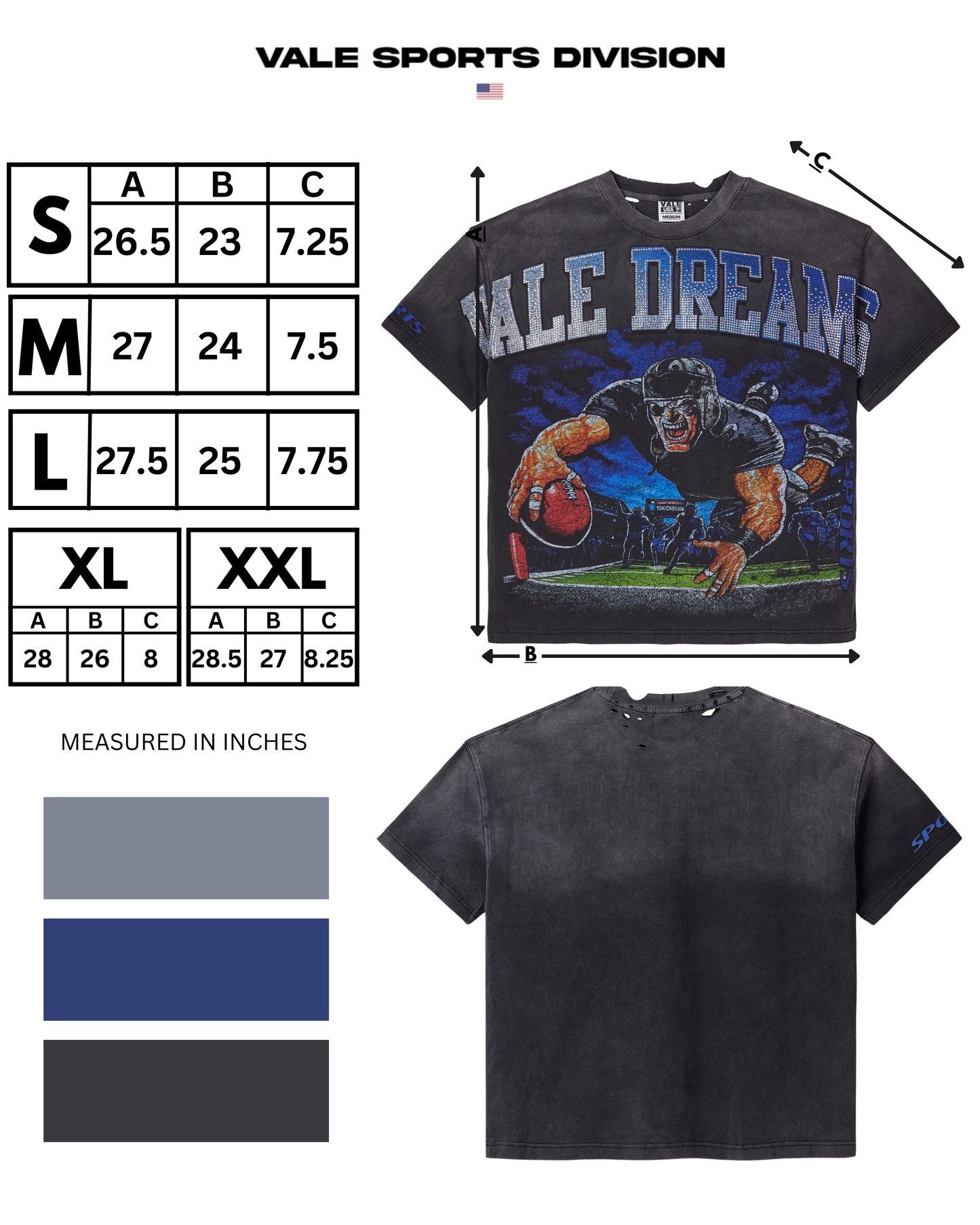 GRIDIRON BLING TEE