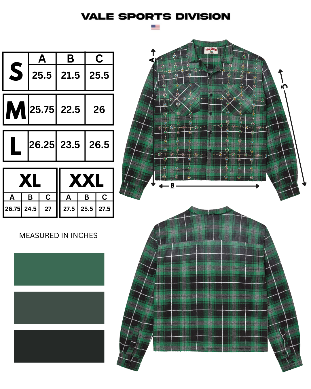 GRINCH GEMS FLANNEL
