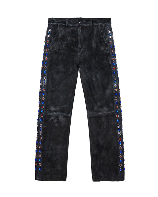 SUEDE CRYSTAL JEANS