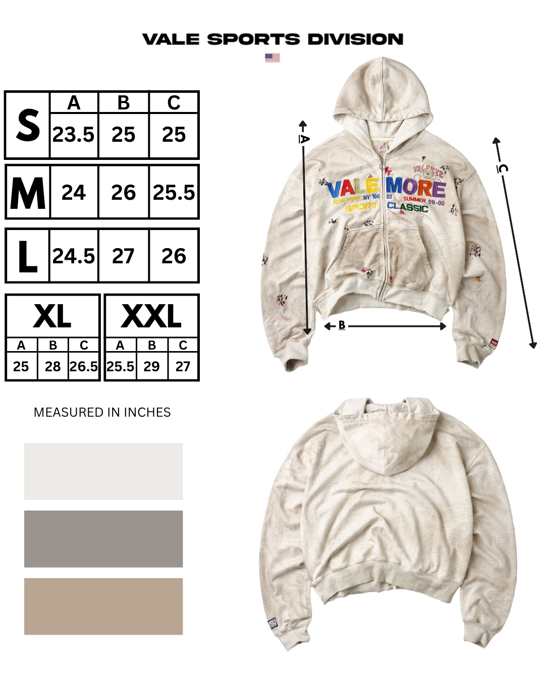 SUNDAY ZIP UP HOODIE