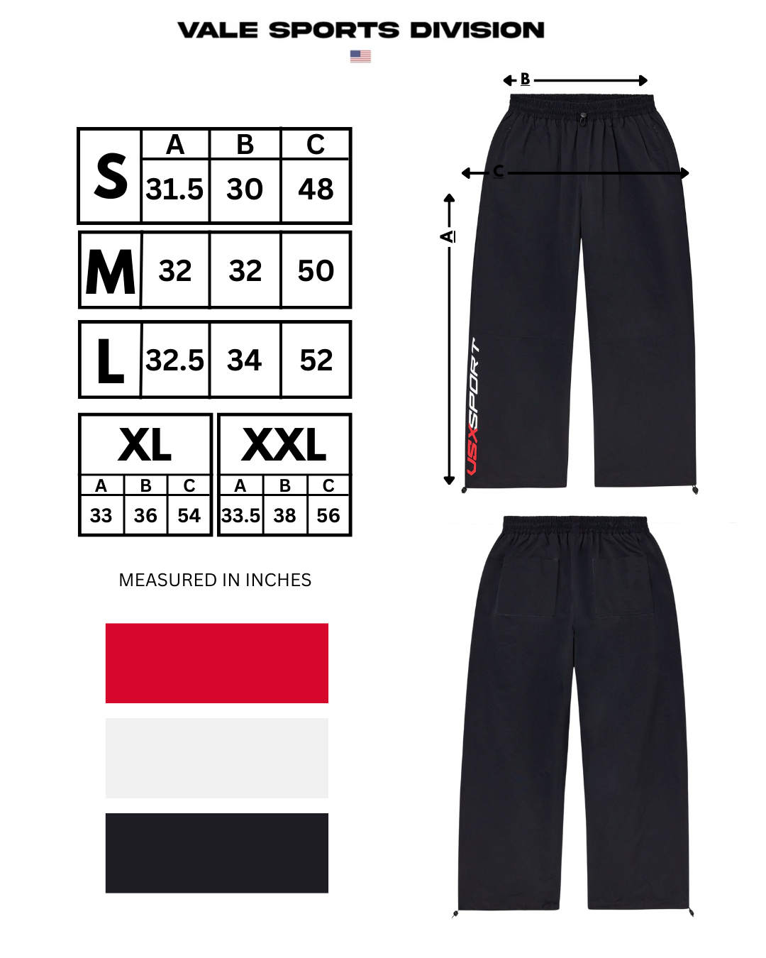 VSX NYLON SWEATS [BLACK]