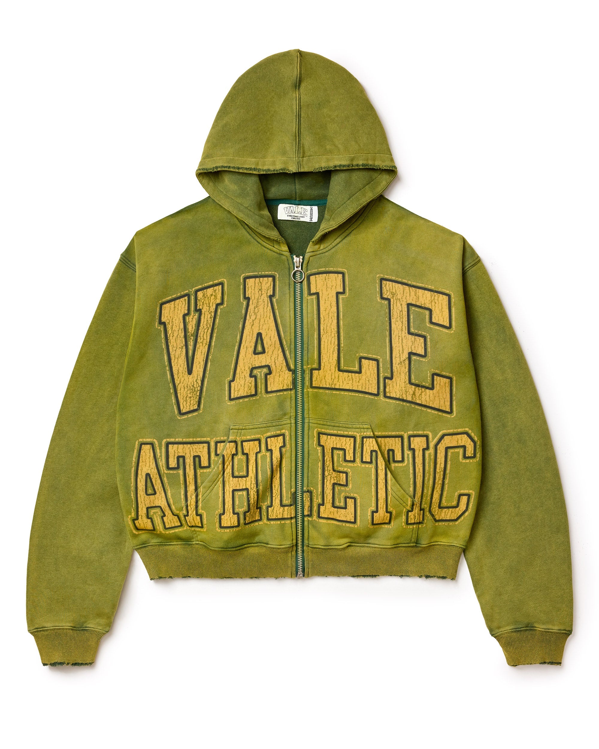 GREEN ATHLETICA ZIP UP HOODIE – Vale Houston Flagship