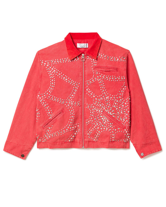 RED CRYSTAL WORK JACKET