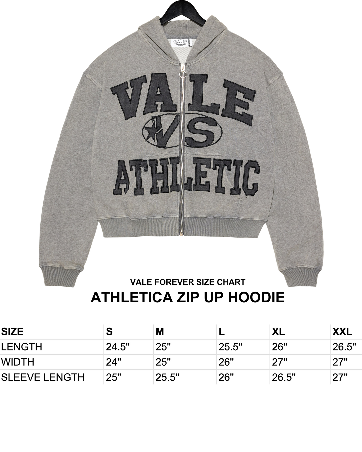 ATHLETICA ZIP UP HOODIE