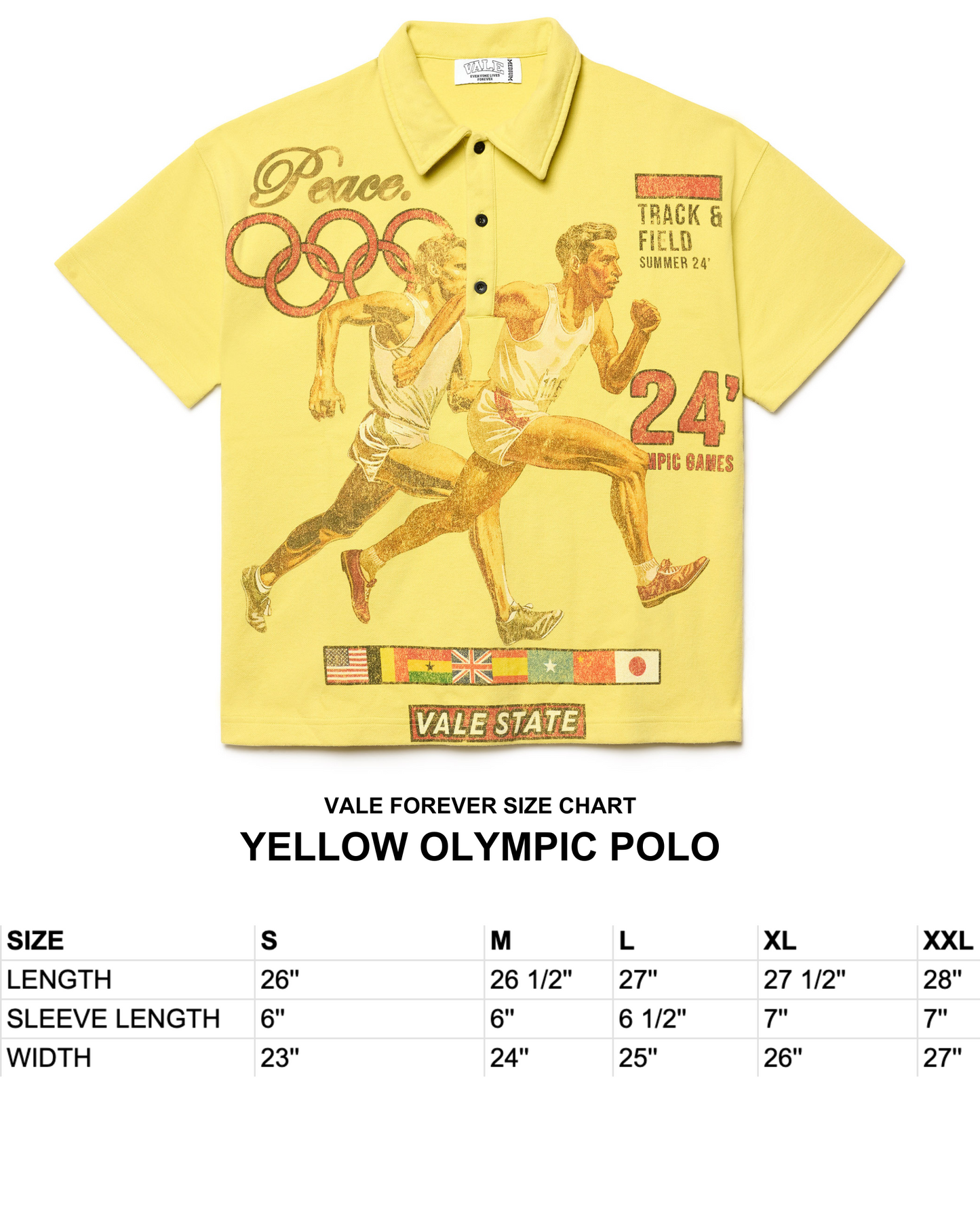 YELLOW OLYMPIC POLO
