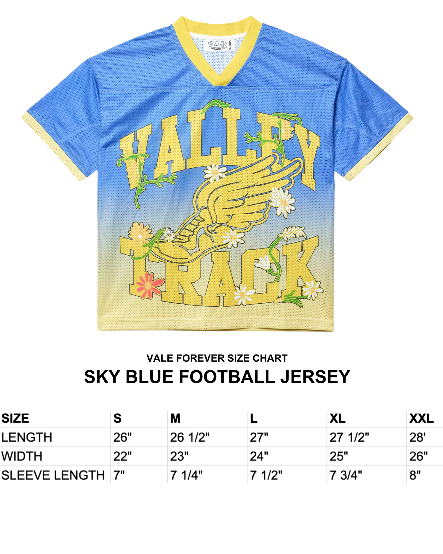 SKY BLUE FOOTBALL JERSEY