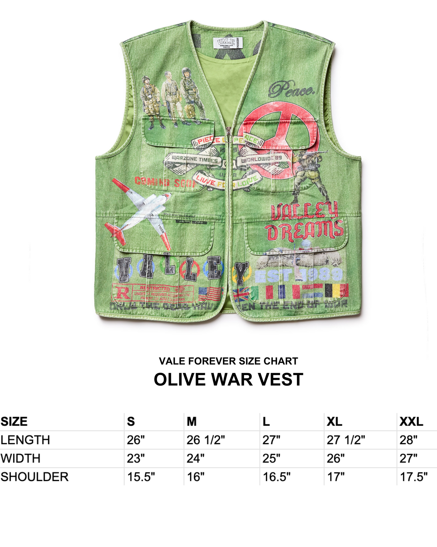 OLIVE WAR VEST