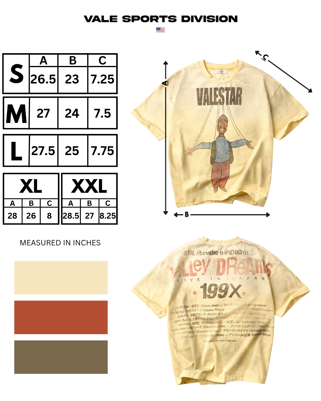 VALESTAR TEE [YELLOW]