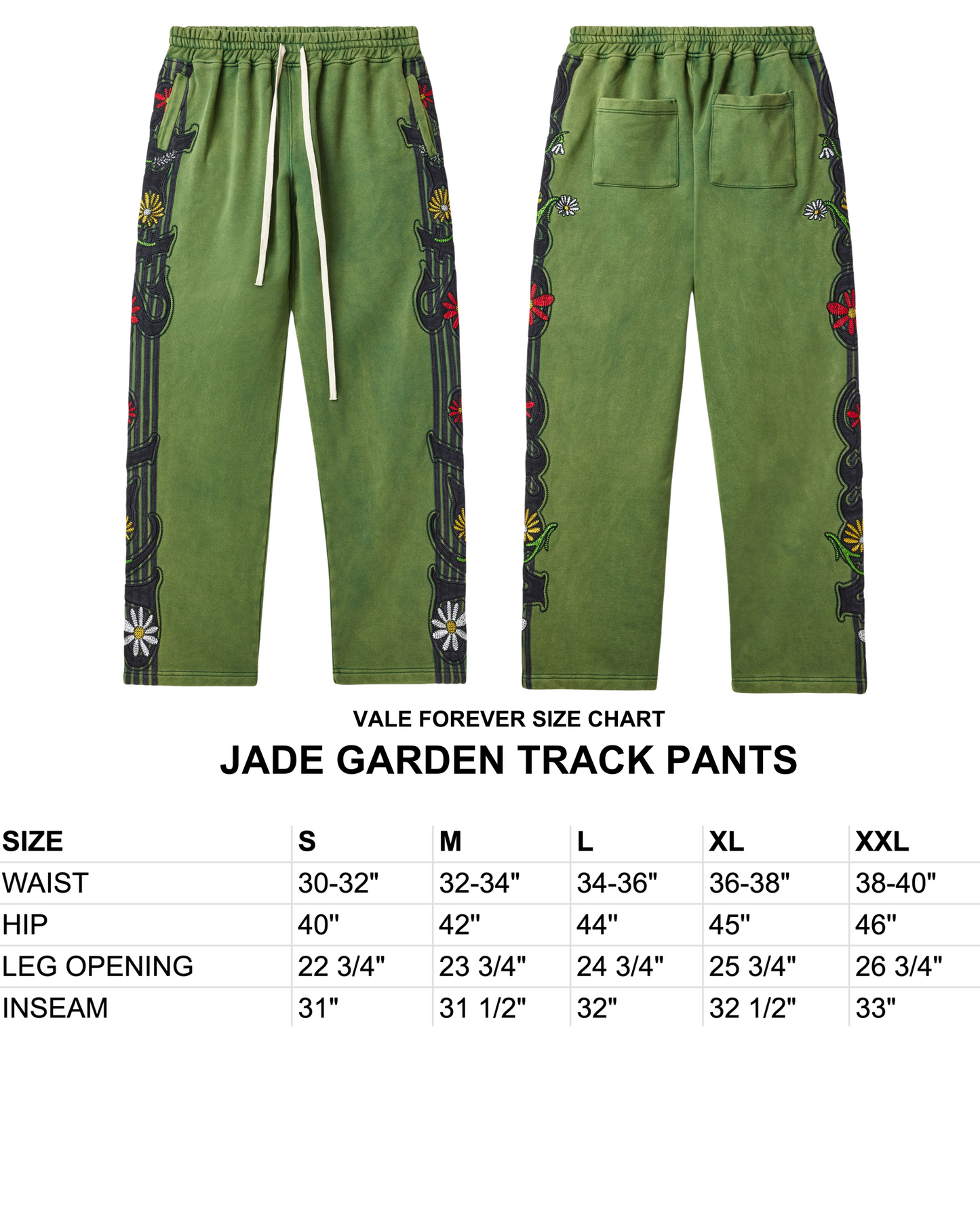JADE GARDEN TRACK PANTS