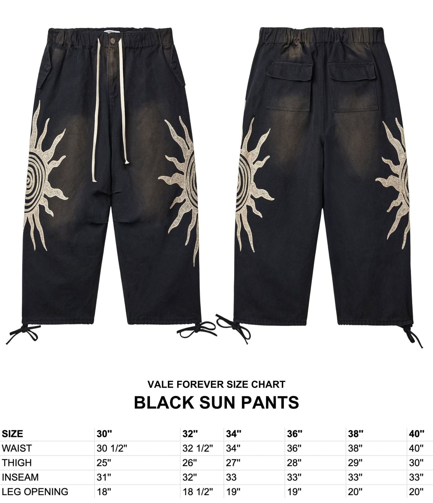 BLACK SUN PANTS