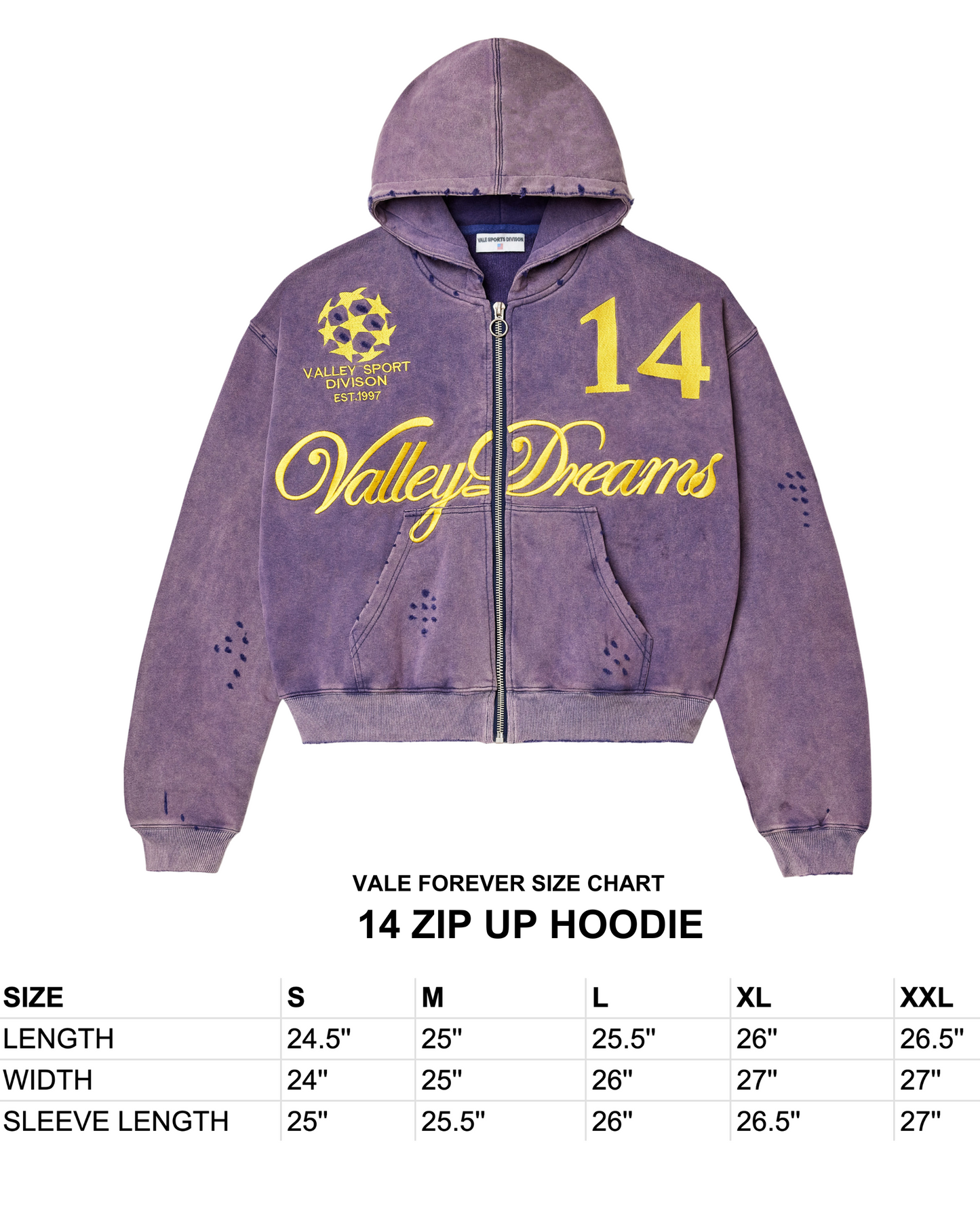 14 ZIP UP HOODIE