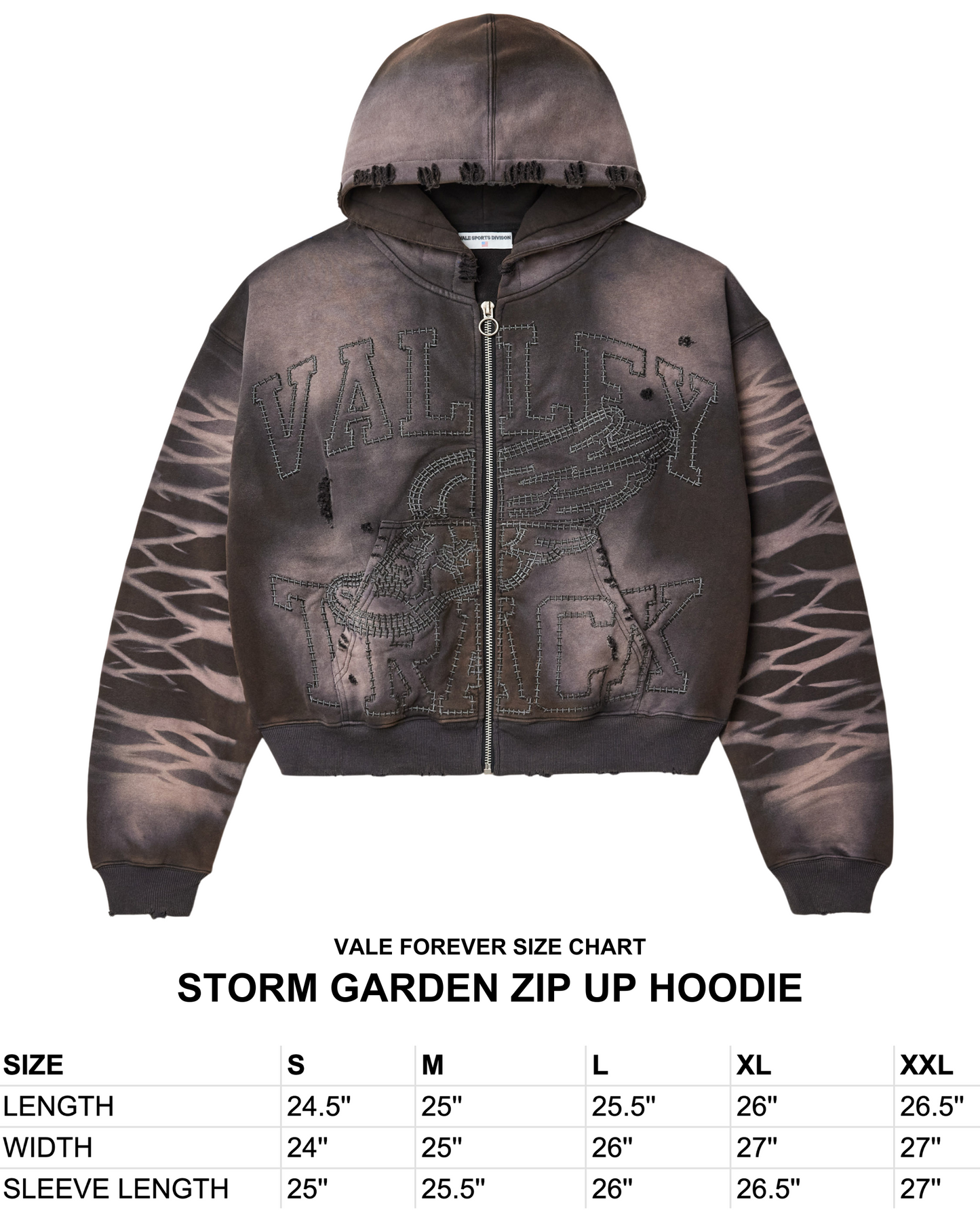 STORM GARDEN ZIP UP HOODIE