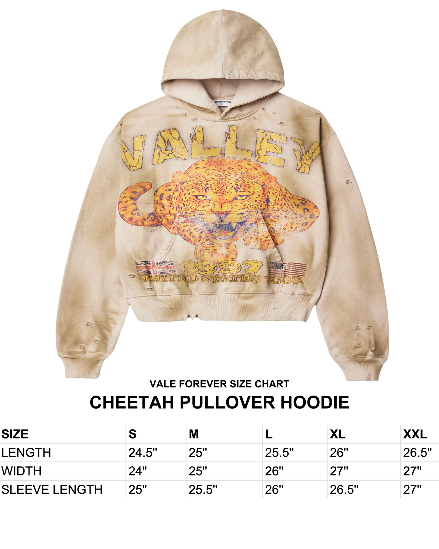 CHEETAH PULLOVER HOODIE