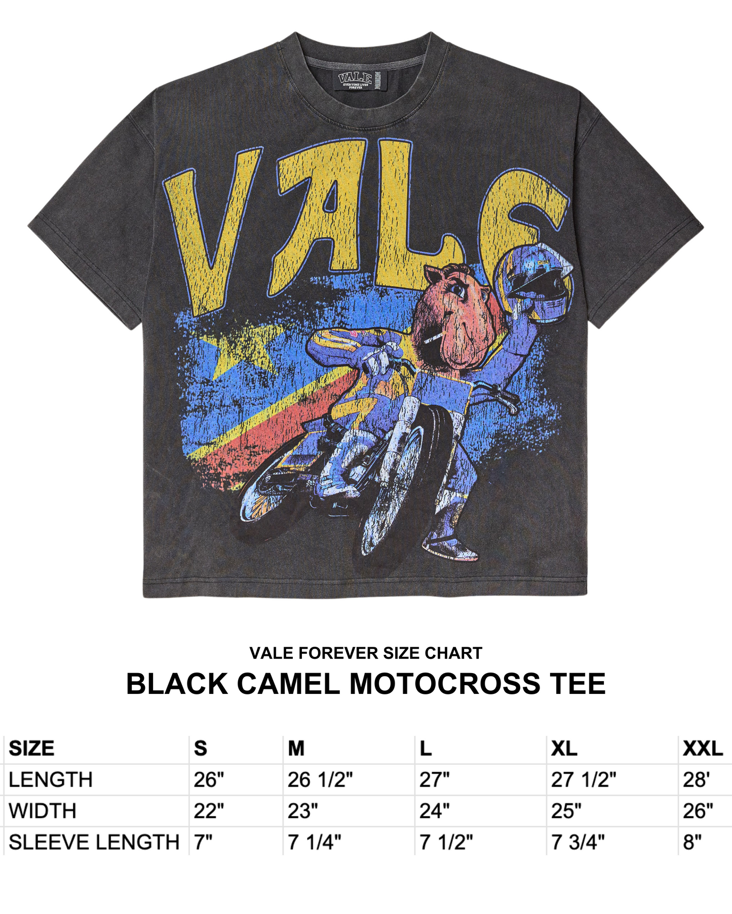 BLACK CAMEL MOTOCROSS TEE