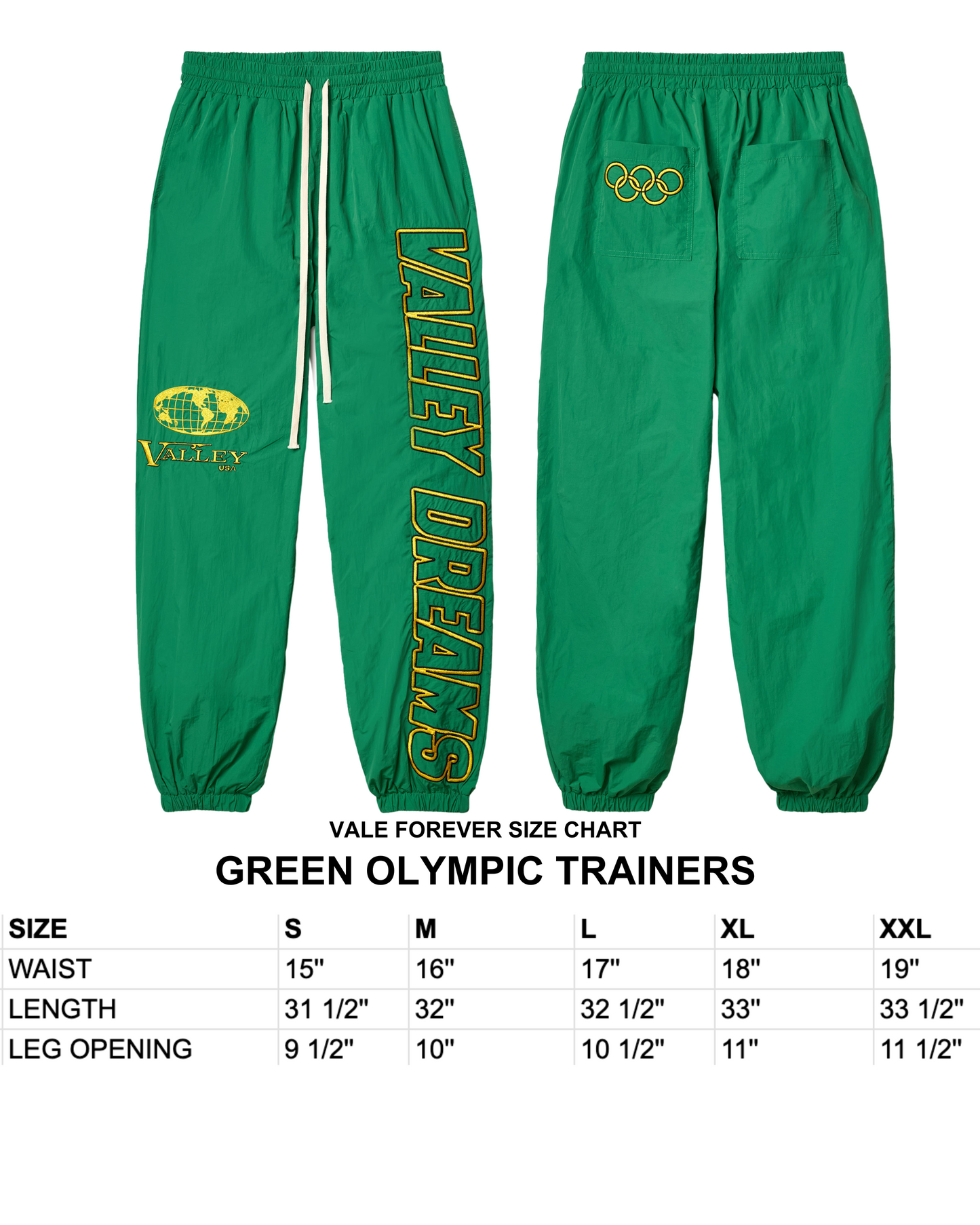 GREEN OLYMPIC TRAINERS