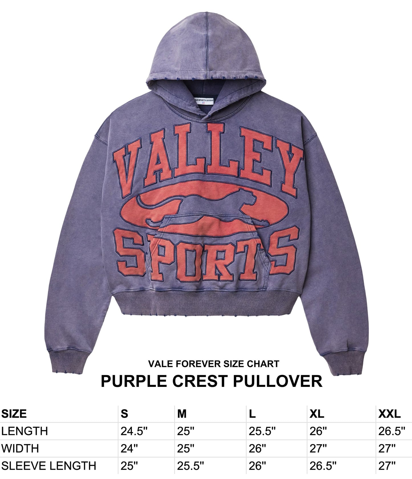 PURPLE CREST PULLOVER