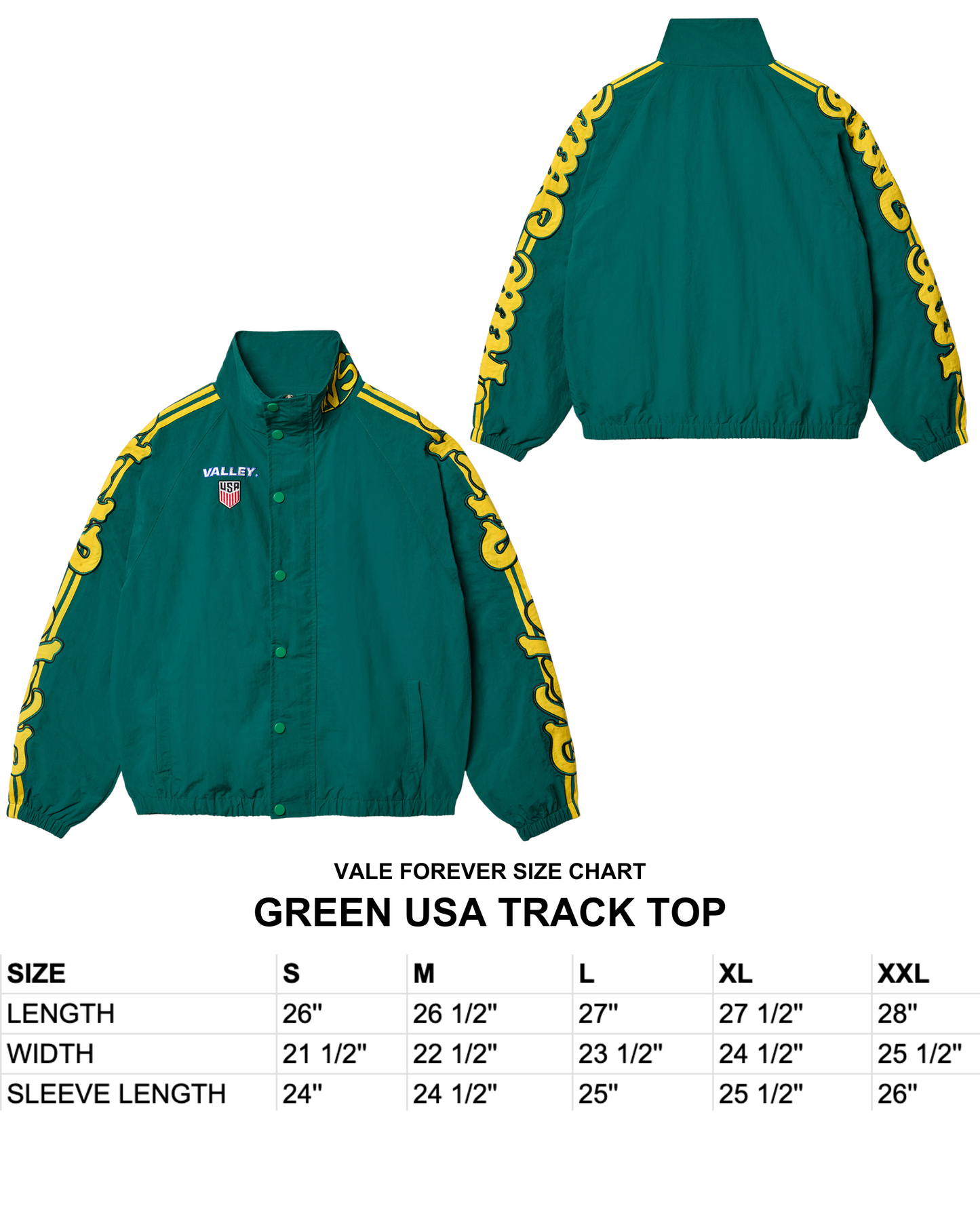 GREEN USA TRACK TOP
